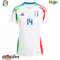Camiseta Italia Federico Chiesa #14 Visitante Equipación para mujer Eurocopa 2024 manga corta